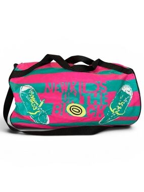 Vintage 1990 NKOTB New Kids on the Block Neon Duffel Bag